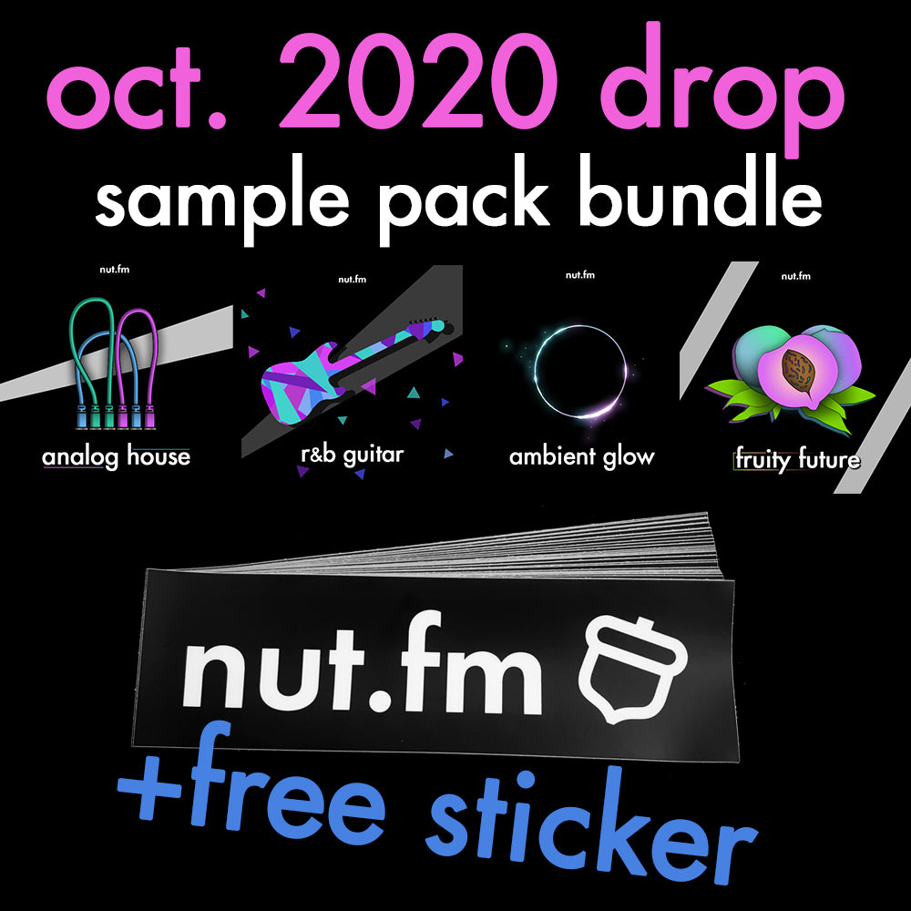 oct. 2020 drop . sample pack bundle + free sticker